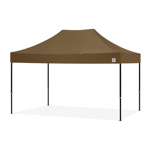 E-Z Up TAA Compliant Endeavor Shelter, 10' W x 15' L, Black Aluminum Frame, Coyote Brown Top END3ABK15KMCCB - main